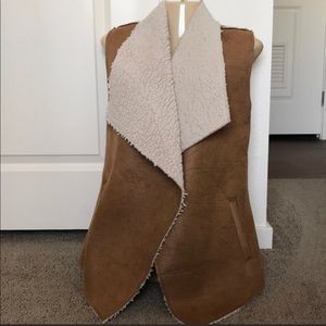 Faux fur vest
